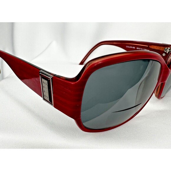 ELLE EL18884 Women's Full Frame Trendy Oval Designer Sunglasses 58-16-130 Red - Picture 7 of 9